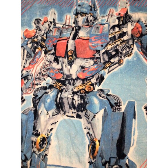 Vintage Transformers Bath Beach Towel Large 29”x53” Optimus Prime Movie - Picture 9 of 16